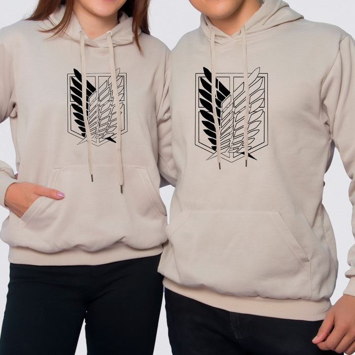 Buzos, Hoodies Parejas cocoa escudo