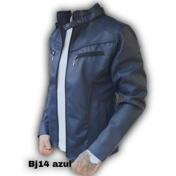 Chaqueta en cuero textil para Hombre