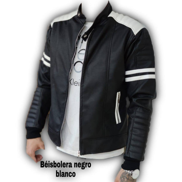 CHAQUETA BEISBOLERA EN CUERO